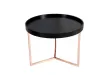 Table d'appoint noire design en bois / métal
