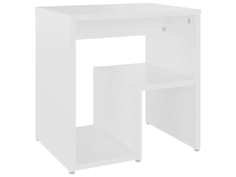 Table de chevet Blanc 40x30x40 cm Aggloméré