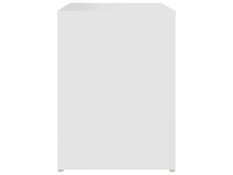 Table de chevet Blanc 40x30x40 cm Aggloméré