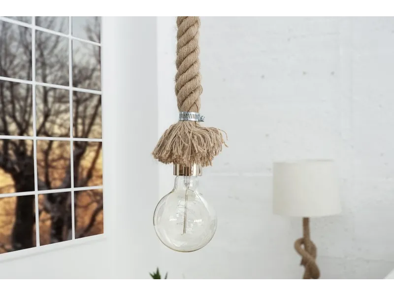 Lampe suspension design coloris naturel