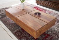 Table basse 110 cm design en bois massif
