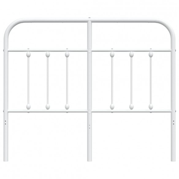 Tête de lit métal blanc 120 cm