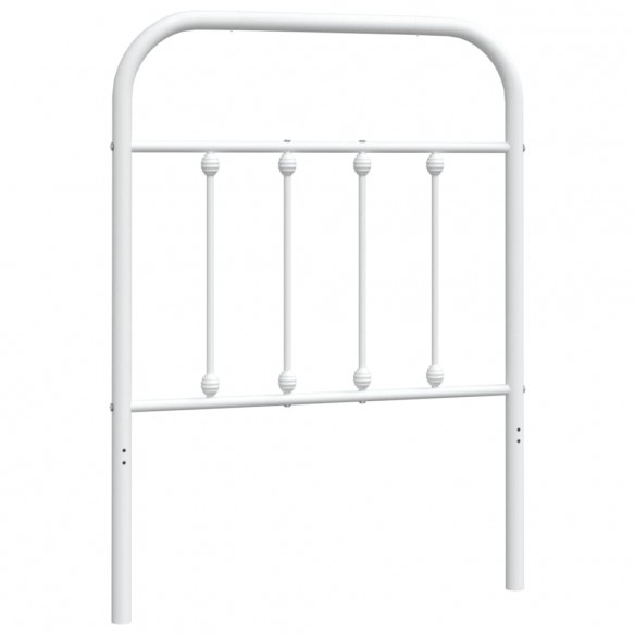 Tête de lit métal blanc 75 cm
