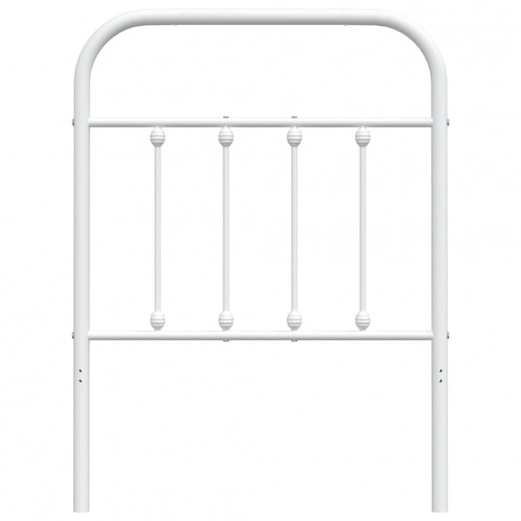 Tête de lit métal blanc 75 cm