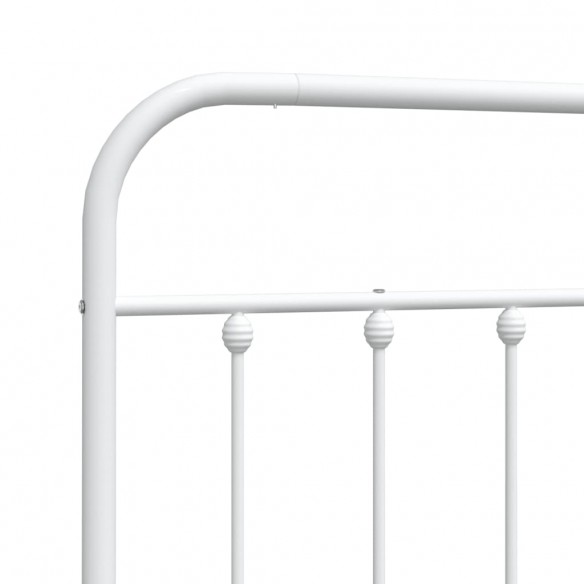 Tête de lit métal blanc 75 cm