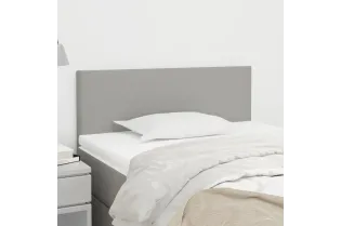 Tête de lit Gris clair 90x5x78/88 cm Tissu