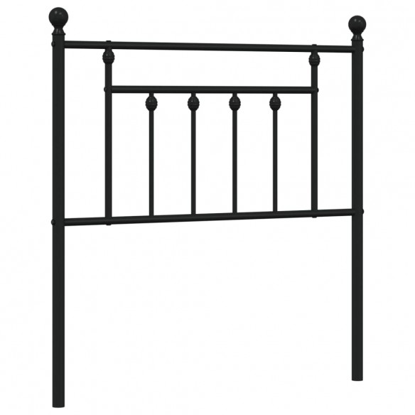 Tête de lit métal noir 80 cm