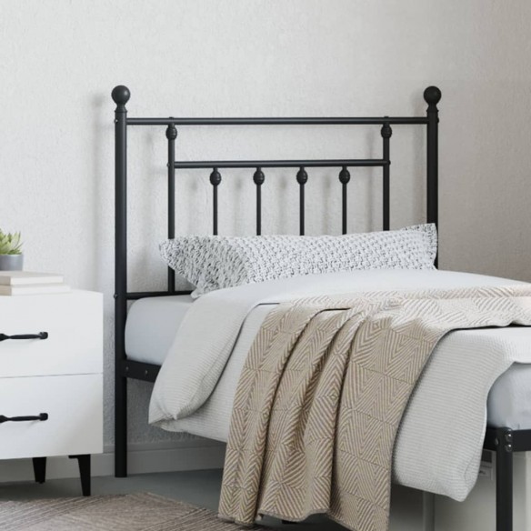 Tête de lit métal noir 80 cm