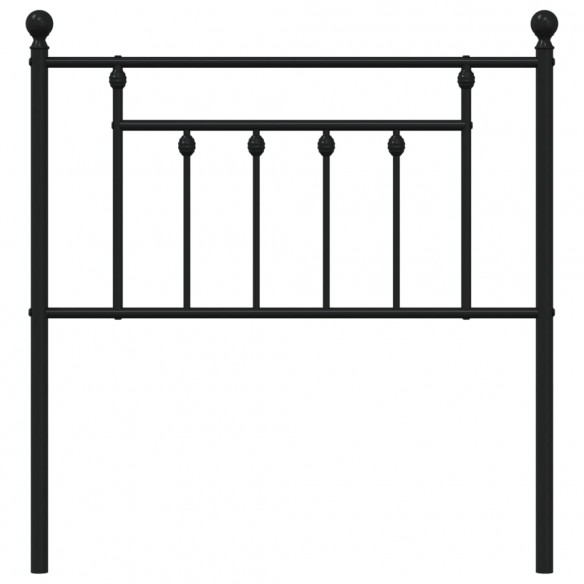 Tête de lit métal noir 80 cm