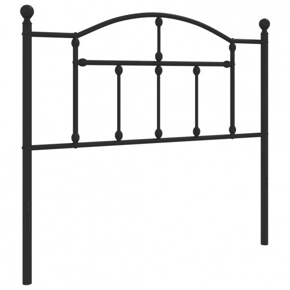 Tête de lit métal noir 100 cm