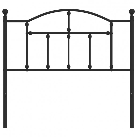 Tête de lit métal noir 100 cm