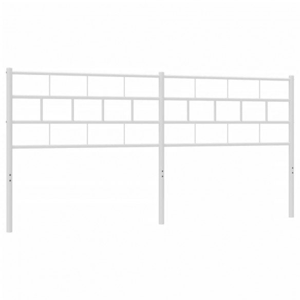 Tête de lit métal blanc 200 cm