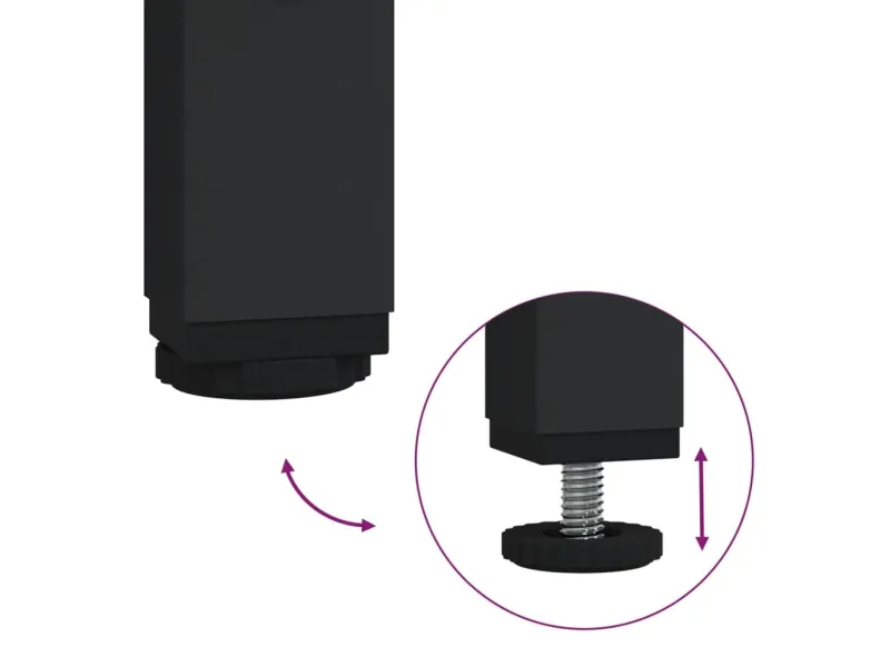 Étagère à chaussures noir 60x30x45 cm bois d'ingénierie