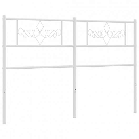 Tête de lit métal blanc 150 cm