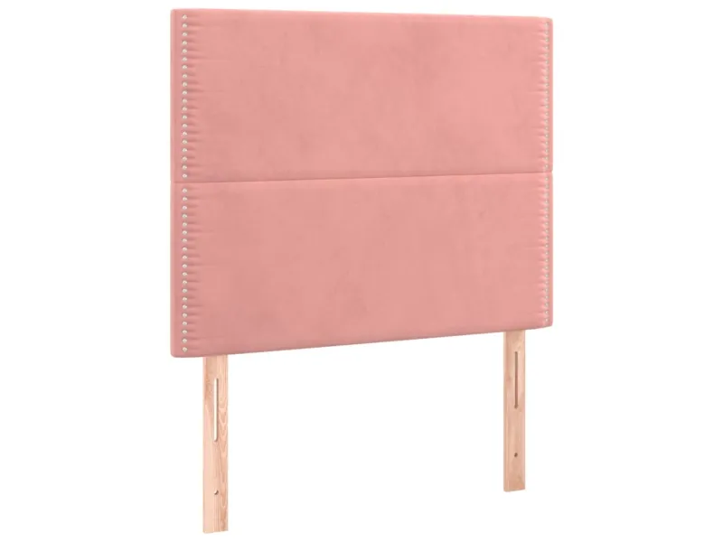 Tête de lit à LED Rose 90x5x118/128 cm Velours