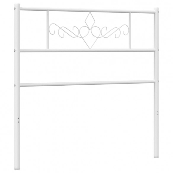 Tête de lit métal blanc 100 cm
