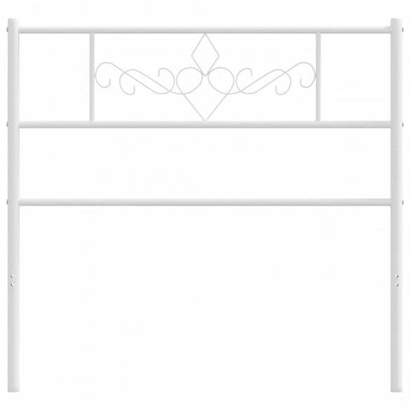 Tête de lit métal blanc 100 cm