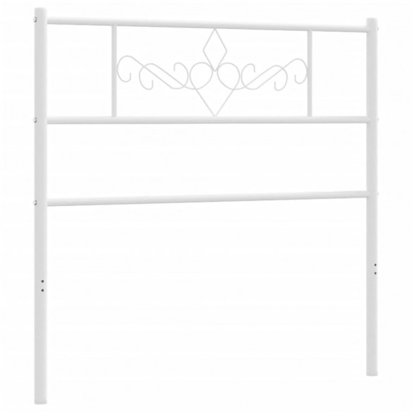 Tête de lit métal blanc 100 cm