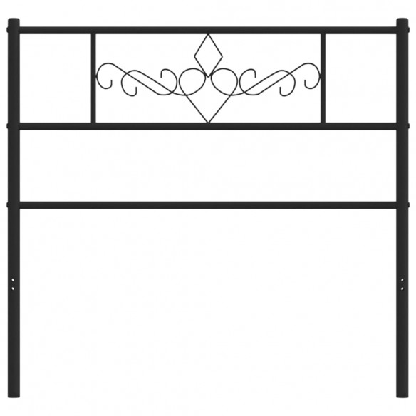 Tête de lit métal noir 107 cm