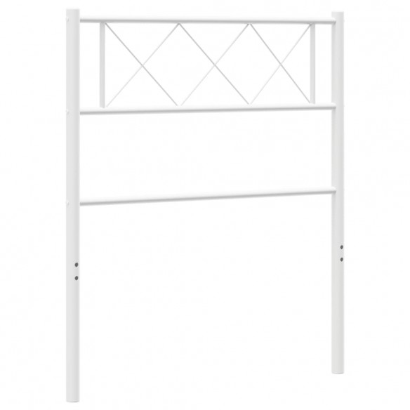 Tête de lit métal blanc 100 cm