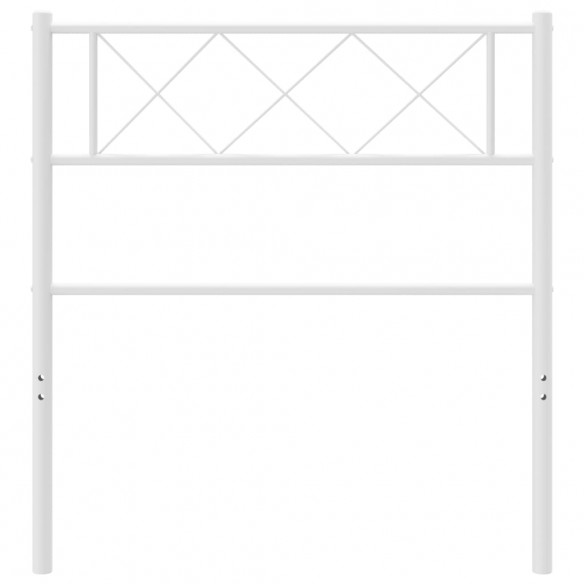 Tête de lit métal blanc 100 cm