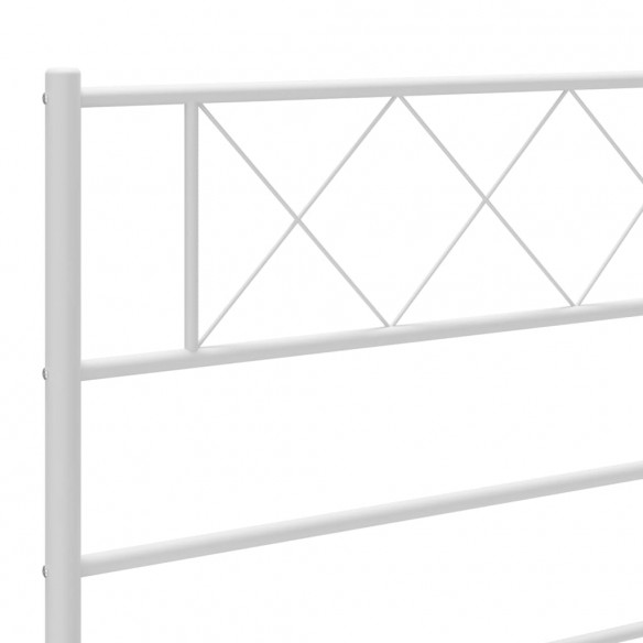 Tête de lit métal blanc 100 cm