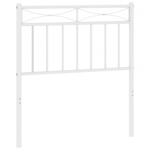 Tête de lit métal blanc 80 cm
