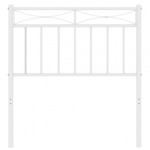 Tête de lit métal blanc 80 cm