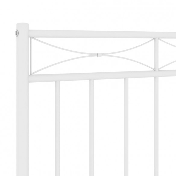 Tête de lit métal blanc 80 cm