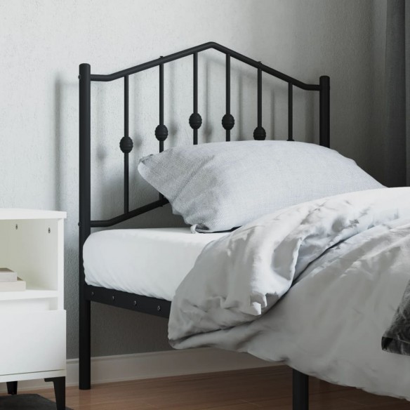 Tête de lit métal noir 80 cm