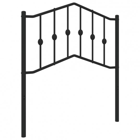 Tête de lit métal noir 80 cm