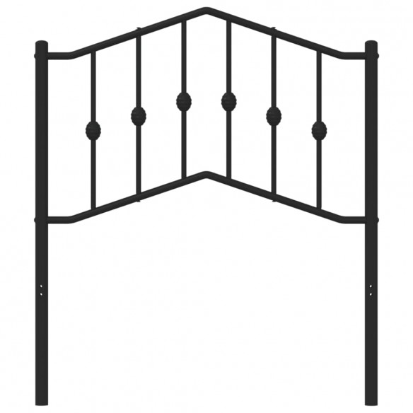 Tête de lit métal noir 80 cm