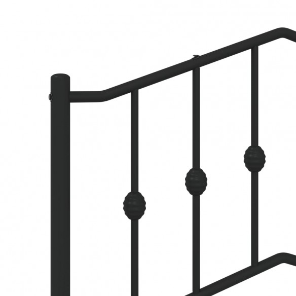 Tête de lit métal noir 80 cm