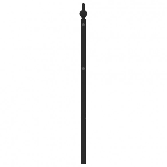 Tête de lit métal noir 193 cm