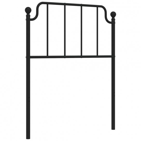 Tête de lit métal noir 75 cm