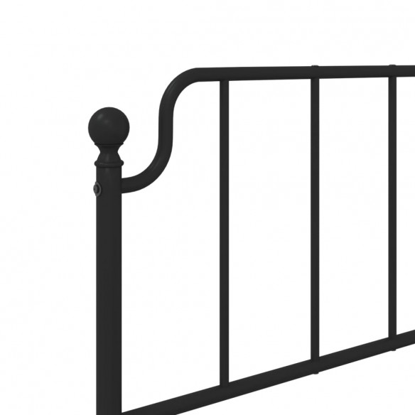 Tête de lit métal noir 75 cm