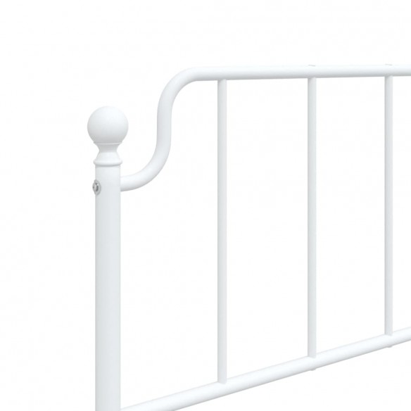 Tête de lit métal blanc 100 cm