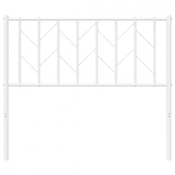 Tête de lit métal blanc 100 cm