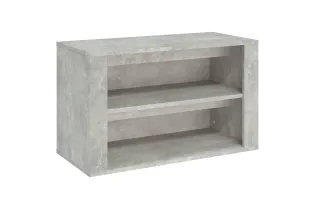 Étagère à chaussures Gris béton 75x35x45 cm Bois d'ingénierie 2