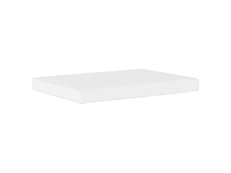 Matelas en mousse blanc 140x190 cm dureté H2 H3
