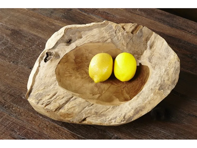 Corbeille de fruit naturel 30 cm en bois massif