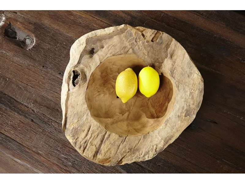 Corbeille de fruit naturel 30 cm en bois massif