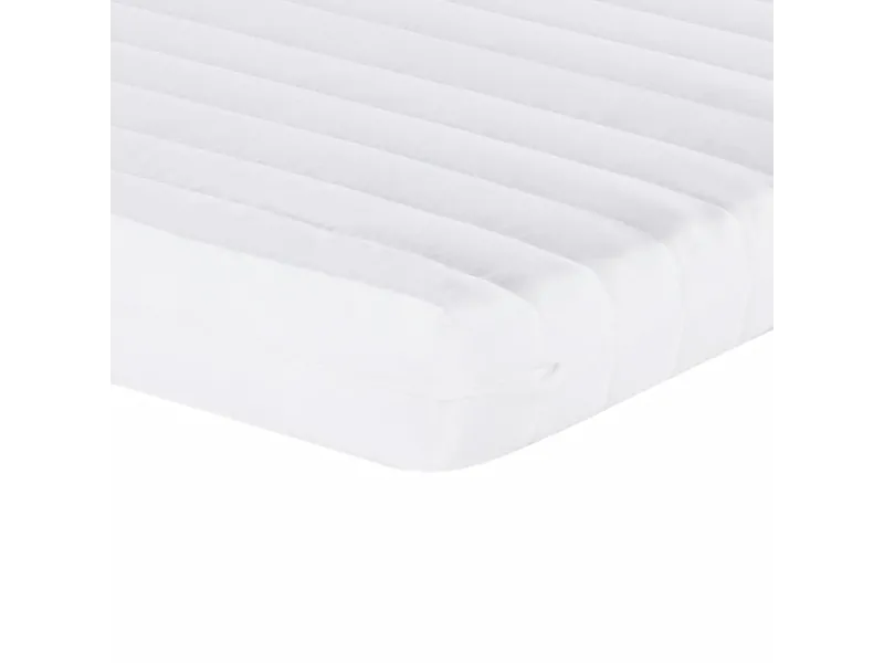Matelas en mousse blanc 90x200 cm 7 zones dureté 20 ILD