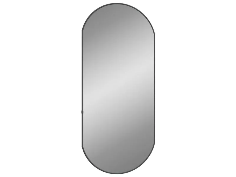 Miroir mural Noir 80x35 cm Ovale