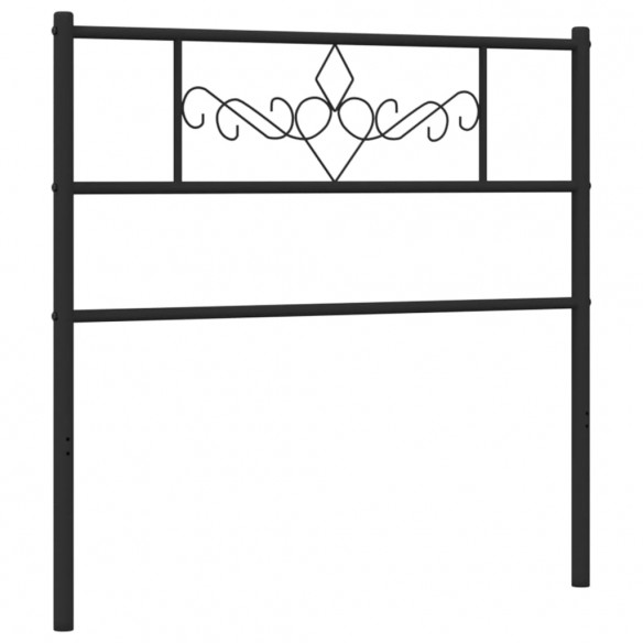 Tête de lit métal noir 80 cm
