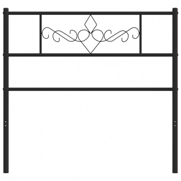 Tête de lit métal noir 80 cm