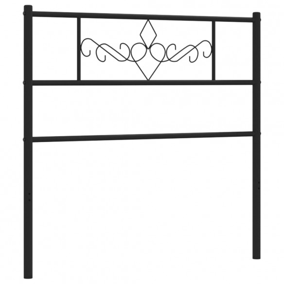 Tête de lit métal noir 80 cm