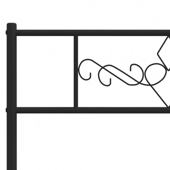 Tête de lit métal noir 80 cm