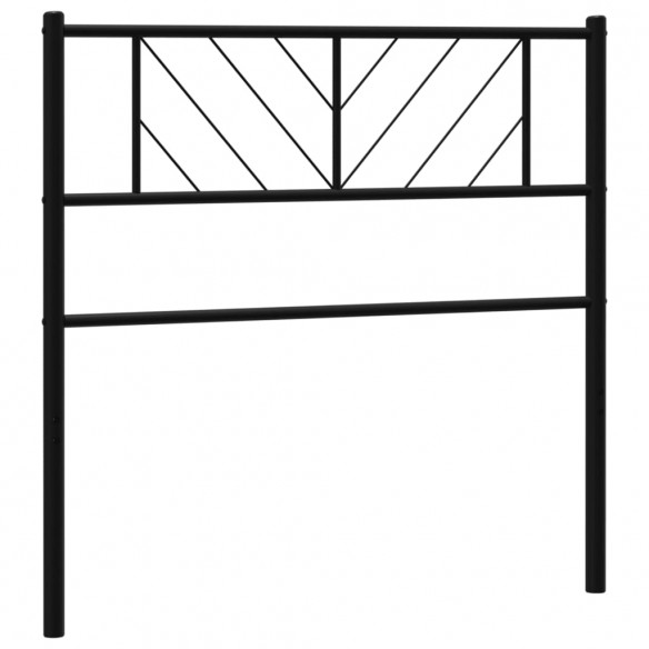 Tête de lit métal noir 80 cm