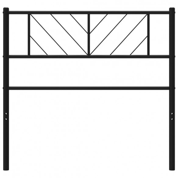 Tête de lit métal noir 80 cm